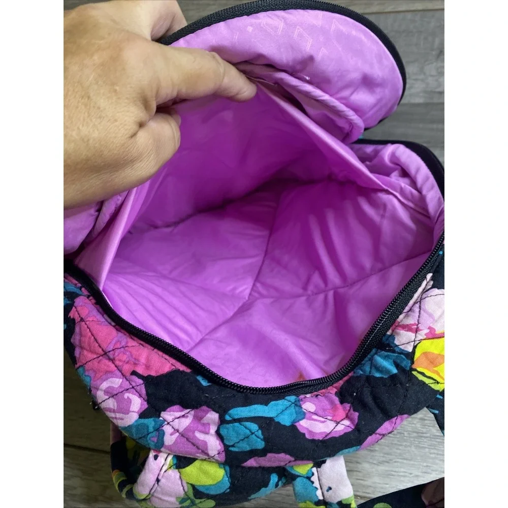 Vera Bradley Large Essential Backpack Hilo Meadow Floral Quilted Travel School